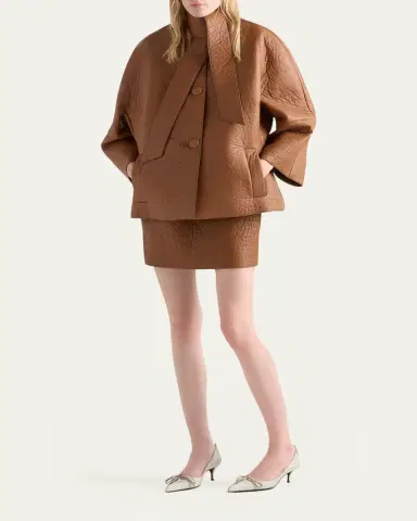 Prada Nappa Leather Mini Skirt | Thumbnail 5 Prada Nappa Leather Mini Skirt | Thumbnail 5