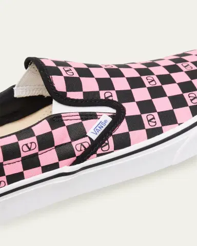 Valentino Garavani x Vans Men's VLogo Checkerboard Classic Slip-On Sneakers | Thumbnail 3 Valentino Garavani x Vans Men's VLogo Checkerboard Classic Slip-On Sneakers | Thumbnail 3