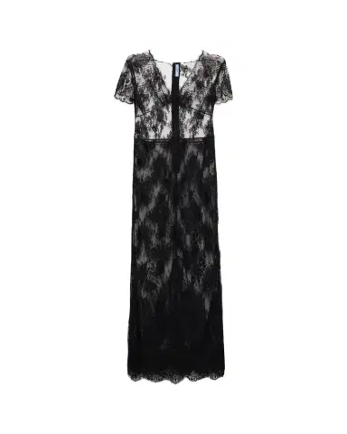 Prada Short-Sleeve Lace Dress | Thumbnail 1 Prada Short-Sleeve Lace Dress | Thumbnail 1