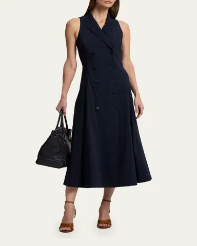 Ralph Lauren Collection Alecia Cotton-Blend Day Dress | Thumbnail 2 Ralph Lauren Collection Alecia Cotton-Blend Day Dress | Thumbnail 2