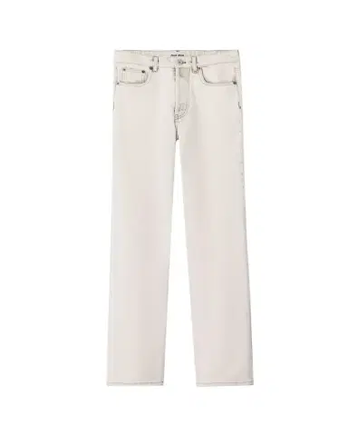 Miu Miu Mid-Rise Straight-Leg Denim Pants | Thumbnail 1 Miu Miu Mid-Rise Straight-Leg Denim Pants | Thumbnail 1