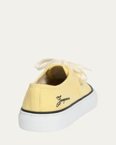 Jacquemus Les Fefe Canvas Low-Top Boat Sneakers | Thumbnail 2 Jacquemus Les Fefe Canvas Low-Top Boat Sneakers | Thumbnail 2