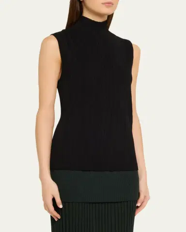Proenza Schouler Federica Micro-Pleated Knit Turtleneck Top | Thumbnail 4 Proenza Schouler Federica Micro-Pleated Knit Turtleneck Top | Thumbnail 4