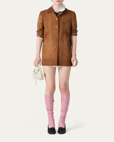 Miu Miu Suede Western Coat | Thumbnail 2 Miu Miu Suede Western Coat | Thumbnail 2