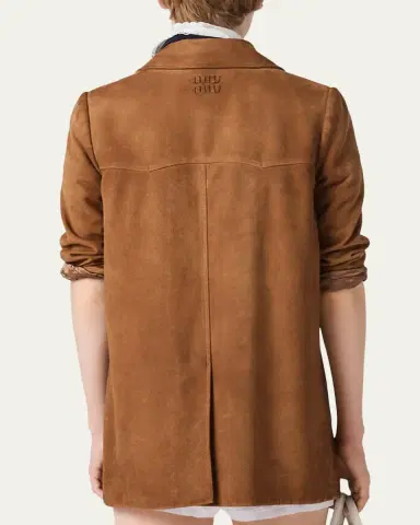 Miu Miu Suede Western Coat | Thumbnail 3 Miu Miu Suede Western Coat | Thumbnail 3