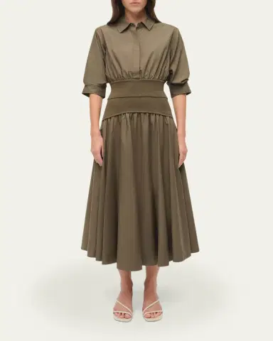 SIMKHAI Ovie Midi Skirt | Thumbnail 2 SIMKHAI Ovie Midi Skirt | Thumbnail 2