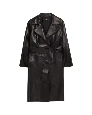 ARMA Yava Wrap-Front Leather Coat | Thumbnail 1 ARMA Yava Wrap-Front Leather Coat | Thumbnail 1