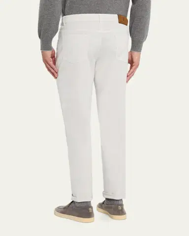 Brunello Cucinelli Men's Italian-Fit Denim Five-Pocket Pants | Thumbnail 3 Brunello Cucinelli Men's Italian-Fit Denim Five-Pocket Pants | Thumbnail 3