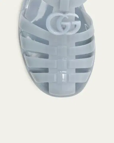 Gucci GG Glossy Jelly Fisherman Sandals | Thumbnail 3 Gucci GG Glossy Jelly Fisherman Sandals | Thumbnail 3