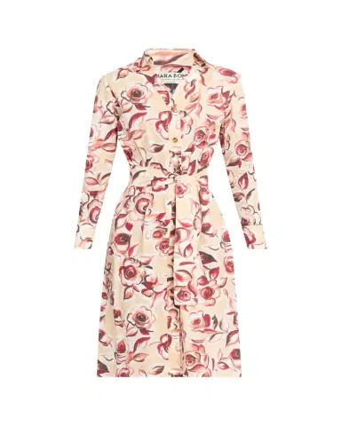 Chiara Boni La Petite Robe Belted Floral-Print Midi Shirtdress | Thumbnail 1 Chiara Boni La Petite Robe Belted Floral-Print Midi Shirtdress | Thumbnail 1