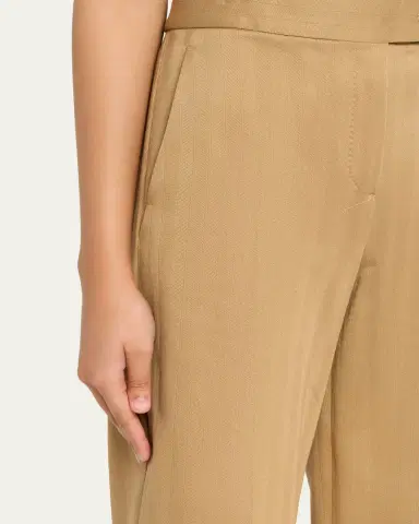 Max Mara Herringbone Striped Jersey Wide-Leg Pants | Thumbnail 5 Max Mara Herringbone Striped Jersey Wide-Leg Pants | Thumbnail 5