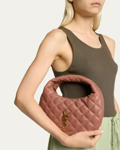 Saint Laurent Icarino Baby YSL Quilted Leather Hobo Bag | Thumbnail 2 Saint Laurent Icarino Baby YSL Quilted Leather Hobo Bag | Thumbnail 2