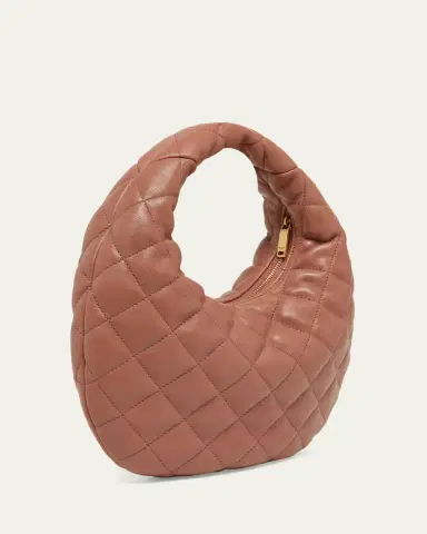 Saint Laurent Icarino Baby YSL Quilted Leather Hobo Bag | Thumbnail 3 Saint Laurent Icarino Baby YSL Quilted Leather Hobo Bag | Thumbnail 3