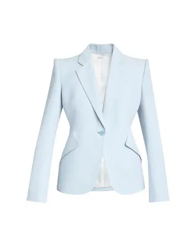 McQueen Single-Button Crepe Jacket | Thumbnail 1 McQueen Single-Button Crepe Jacket | Thumbnail 1