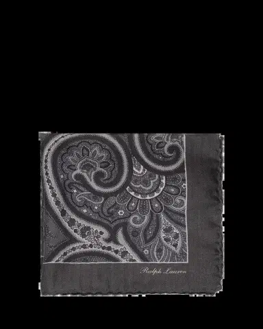 Ralph Lauren Purple Label Paisley Cashmere-Silk Pocket Square | Thumbnail 2 Ralph Lauren Purple Label Paisley Cashmere-Silk Pocket Square | Thumbnail 2
