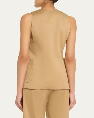 Max Mara Striped Herringbone Vest | Thumbnail 3 Max Mara Striped Herringbone Vest | Thumbnail 3