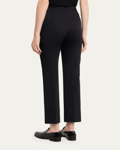 Max Mara Cotton-Stretch Slim-Leg Ankle Pants | Thumbnail 3 Max Mara Cotton-Stretch Slim-Leg Ankle Pants | Thumbnail 3