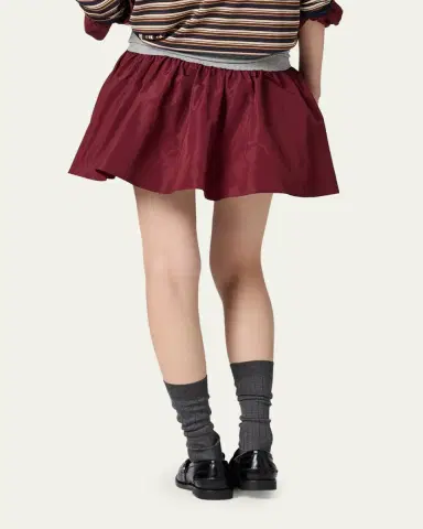 Miu Miu Mixed-Media Technical Mini Skirt | Thumbnail 3 Miu Miu Mixed-Media Technical Mini Skirt | Thumbnail 3