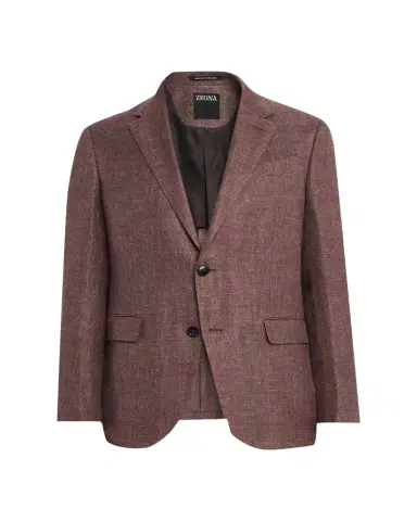 Zegna Men's Linen-Blend Grid Check Single-Breasted Sport Coat | Thumbnail 1 Zegna Men's Linen-Blend Grid Check Single-Breasted Sport Coat | Thumbnail 1