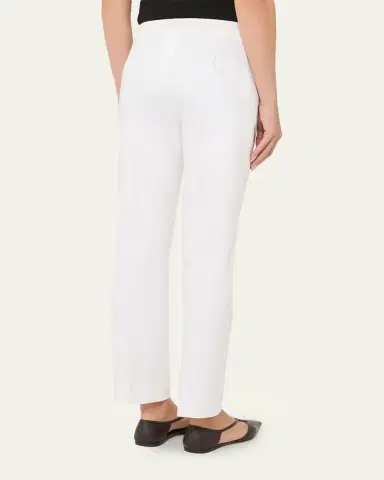 Max Mara Silk Slim-Leg Ankle Cigarette Pants | Thumbnail 2 Max Mara Silk Slim-Leg Ankle Cigarette Pants | Thumbnail 2