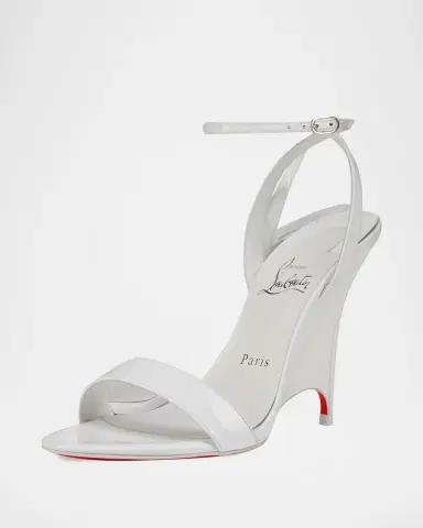 Christian Louboutin 100mm Zeezeenella Patent Leather Wedge Sandals | Thumbnail 2 Christian Louboutin 100mm Zeezeenella Patent Leather Wedge Sandals | Thumbnail 2
