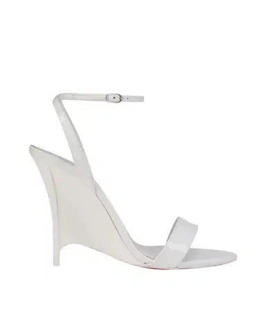 Christian Louboutin 100mm Zeezeenella Patent Leather Wedge Sandals | Thumbnail 1 Christian Louboutin 100mm Zeezeenella Patent Leather Wedge Sandals | Thumbnail 1