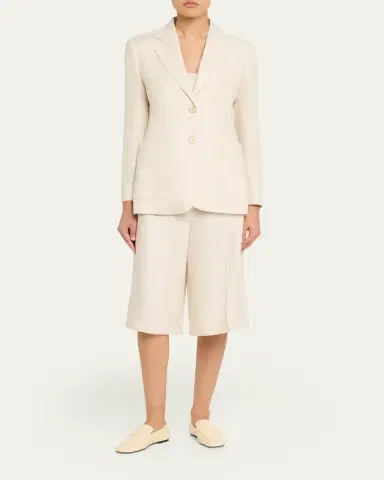 Max Mara Wide-Leg Linen Pants | Thumbnail 2 Max Mara Wide-Leg Linen Pants | Thumbnail 2