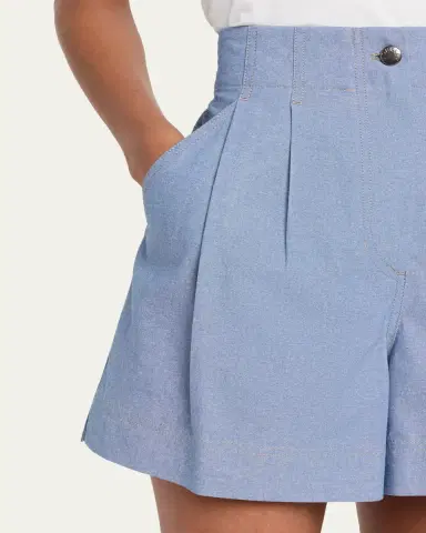 Moncler Chambray Shorts | Thumbnail 5 Moncler Chambray Shorts | Thumbnail 5
