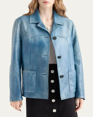 Prada Napa Leather Jacket | Thumbnail 4 Prada Napa Leather Jacket | Thumbnail 4