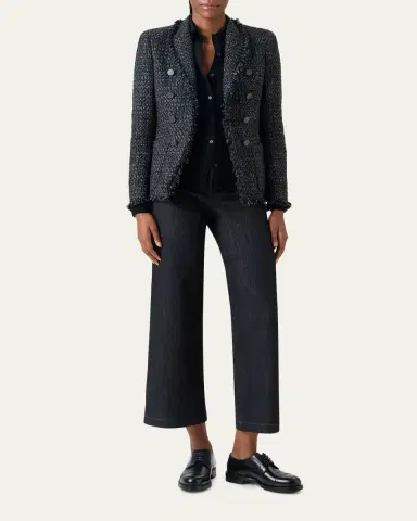 Akris punto Salt and Pepper Tweed Jacket | Thumbnail 2 Akris punto Salt and Pepper Tweed Jacket | Thumbnail 2