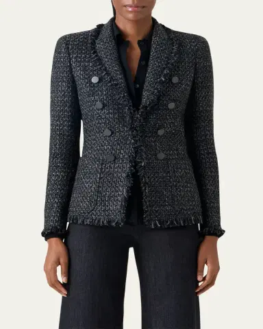 Akris punto Salt and Pepper Tweed Jacket | Thumbnail 4 Akris punto Salt and Pepper Tweed Jacket | Thumbnail 4