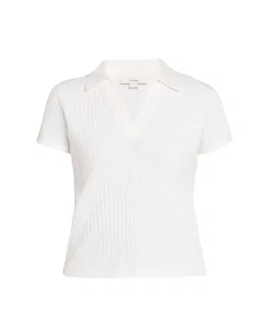Vince Ribbed Cotton-Blend Polo Shirt | Thumbnail 1 Vince Ribbed Cotton-Blend Polo Shirt | Thumbnail 1