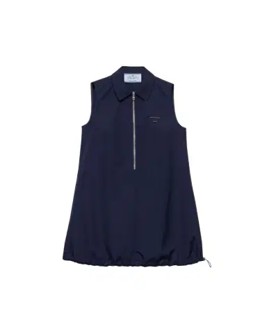 Prada Sleeveless Cotton Drawstring Mini Polo Dress | Thumbnail 1 Prada Sleeveless Cotton Drawstring Mini Polo Dress | Thumbnail 1