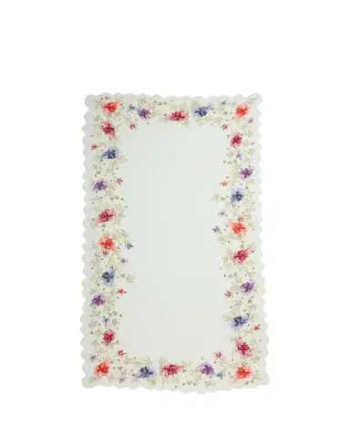 Faliero Sarti Primrose Floral Embroidered Wool-Blend Stole | Thumbnail 1 Faliero Sarti Primrose Floral Embroidered Wool-Blend Stole | Thumbnail 1