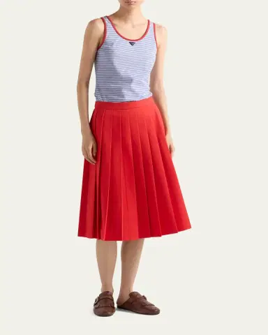 Prada Striped Jersey Tank Top | Thumbnail 2 Prada Striped Jersey Tank Top | Thumbnail 2