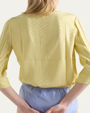 Prada Polka-Dot Silk Satin Shirt | Thumbnail 3 Prada Polka-Dot Silk Satin Shirt | Thumbnail 3