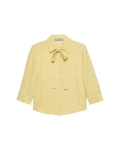 Prada Polka-Dot Silk Satin Shirt | Thumbnail 1 Prada Polka-Dot Silk Satin Shirt | Thumbnail 1