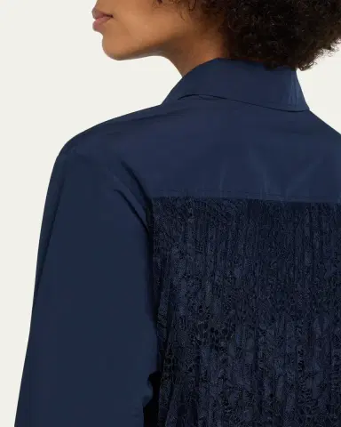 Simkhai Kacey Cotton Lace Long-Sleeve Top | Thumbnail 5 Simkhai Kacey Cotton Lace Long-Sleeve Top | Thumbnail 5