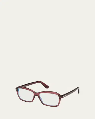TOM FORD 54MM Blue Block Rectangular Eyeglasses | Thumbnail 2 TOM FORD 54MM Blue Block Rectangular Eyeglasses | Thumbnail 2