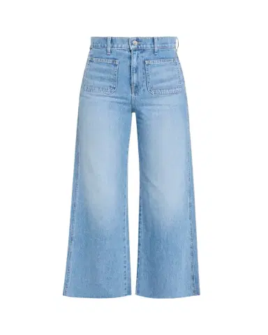 Veronica Beard Taylor Cropped High-Rise Wide Jeans | Thumbnail 1 Veronica Beard Taylor Cropped High-Rise Wide Jeans | Thumbnail 1