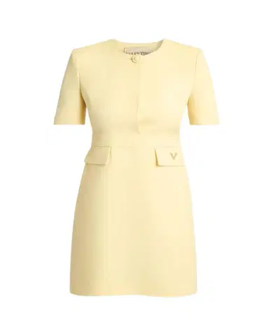 Valentino Garavani V-Logo Pocket Short-Sleeve Mini Dress | Thumbnail 1 Valentino Garavani V-Logo Pocket Short-Sleeve Mini Dress | Thumbnail 1