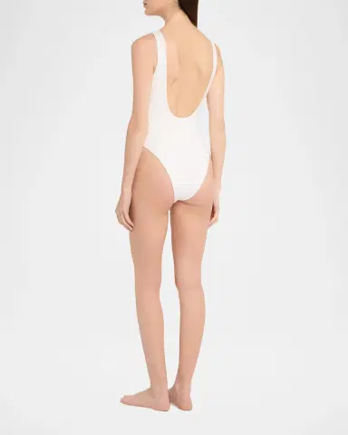 Burberry Sorcha Check Trim One-Piece Swimsuit | Thumbnail 3 Burberry Sorcha Check Trim One-Piece Swimsuit | Thumbnail 3
