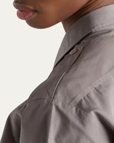 Prada Short-Sleeve Cotton Utility Shirt | Thumbnail 5 Prada Short-Sleeve Cotton Utility Shirt | Thumbnail 5