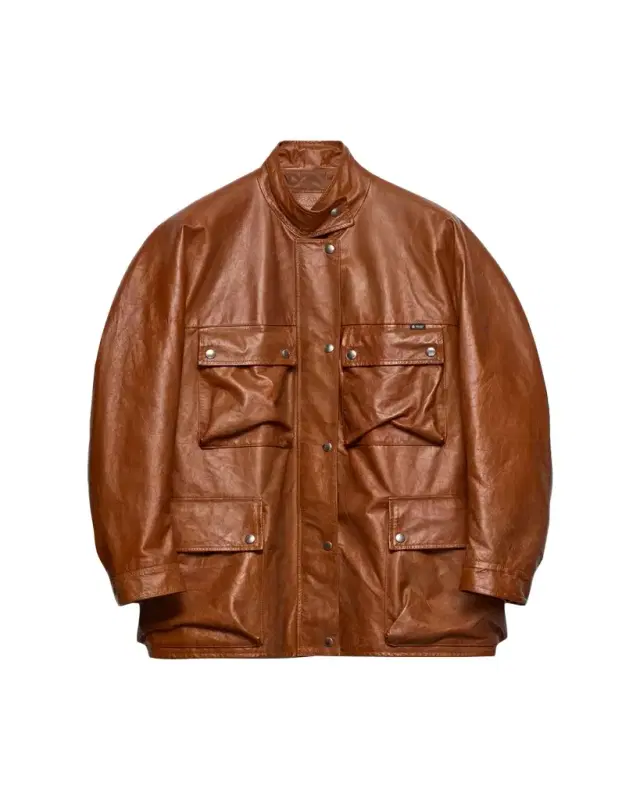 Vitello Leather Old Utility Jacket Vitello Leather Old Utility Jacket