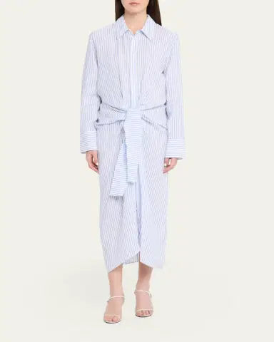 A.L.C. Mila Stripe Linen Shirtdress | Thumbnail 2 A.L.C. Mila Stripe Linen Shirtdress | Thumbnail 2