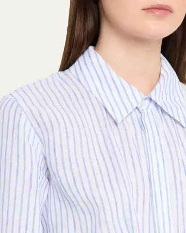 A.L.C. Mila Stripe Linen Shirtdress | Thumbnail 5 A.L.C. Mila Stripe Linen Shirtdress | Thumbnail 5