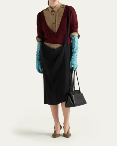 Prada Cashmere Plunigng V-Neck Sweater | Thumbnail 2 Prada Cashmere Plunigng V-Neck Sweater | Thumbnail 2