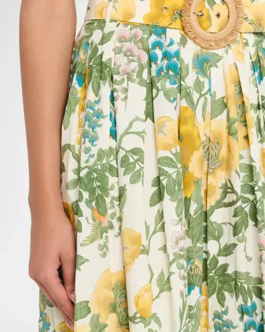Cara Cara Greenfield Belted Cotton Maxi Skirt | Thumbnail 5 Cara Cara Greenfield Belted Cotton Maxi Skirt | Thumbnail 5