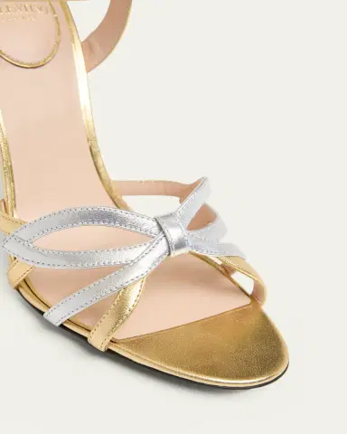 Valentino Garavani 100mm Metallic Leather Ankle-Strap Sandals | Thumbnail 5 Valentino Garavani 100mm Metallic Leather Ankle-Strap Sandals | Thumbnail 5