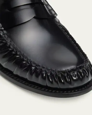 Prada 20mm Leather Moc-Toe Penny Loafers | Thumbnail 5 Prada 20mm Leather Moc-Toe Penny Loafers | Thumbnail 5